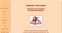 Desktop Screenshot of iyengaryogashala.es